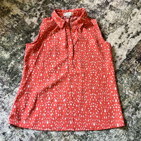 Loft Collared Tank Top - Picture 1 of 4